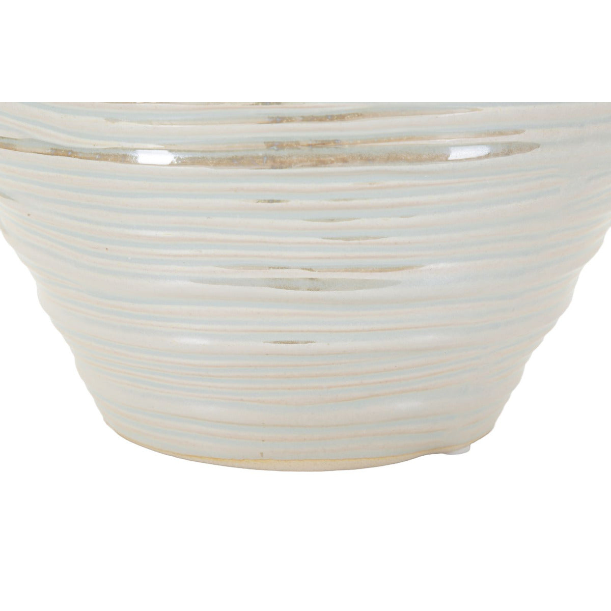 Vaso Decorativo MF845, Bianco, Ceramica, 22x22x20 cm, Seven Design