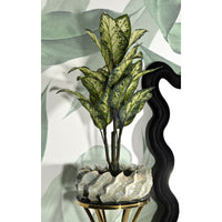 Vaso Decorativo MF826, Bianco, Ceramica, 43x43x16 cm, Seven Design