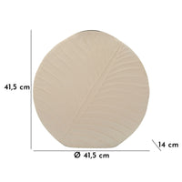 Vaso Decorativo MF833, Beige, Metallo, 41,5x14x41,5 cm, Seven Design