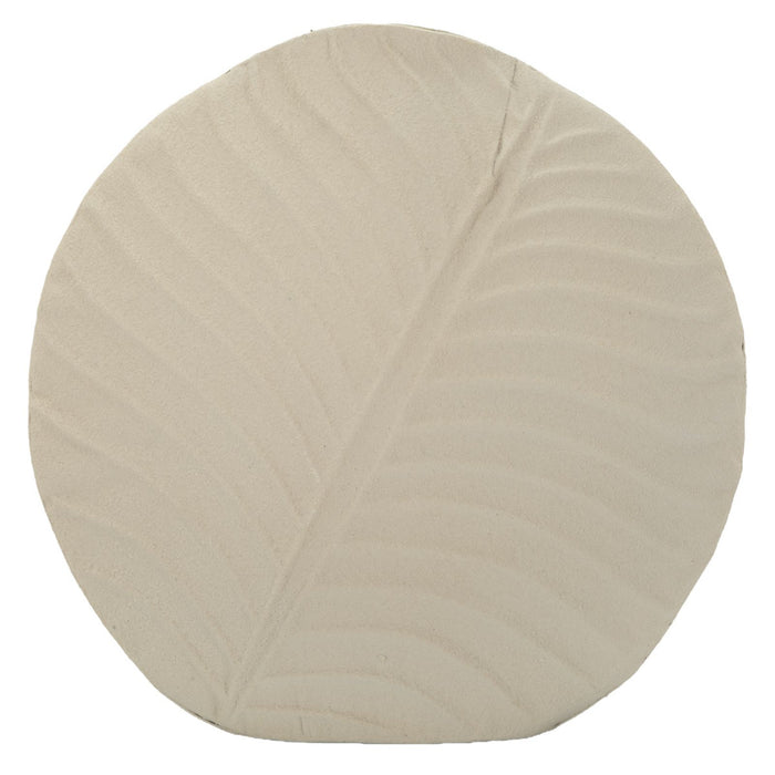 Vaso Decorativo MF842, Beige, Metallo, 32,5x13x32,5 cm, Seven Design