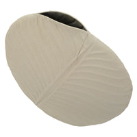 Vaso Decorativo MF842, Beige, Metallo, 32,5x13x32,5 cm, Seven Design