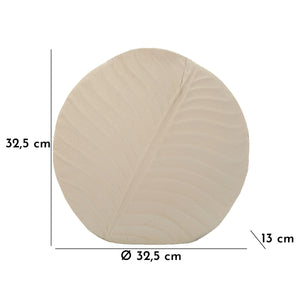 Vaso Decorativo MF842, Beige, Metallo, 32,5x13x32,5 cm, Seven Design