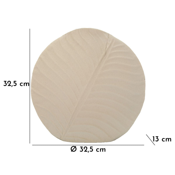 Vaso Decorativo MF842, Beige, Metallo, 32,5x13x32,5 cm, Seven Design