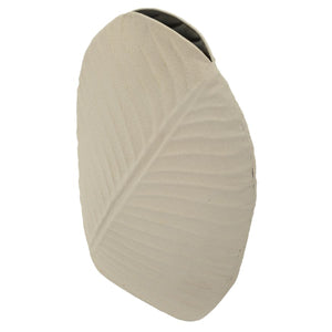 Vaso Decorativo MF809, Beige, Metallo, 26x11x41 cm, Seven Design