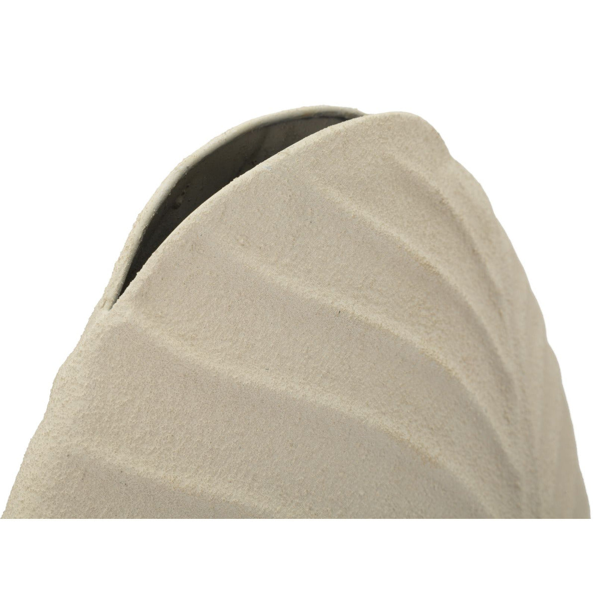 Vaso Decorativo MF809, Beige, Metallo, 26x11x41 cm, Seven Design