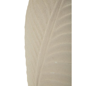 Vaso Decorativo MF847, Beige, Metallo, 18x9,5x29,5 cm, Seven Design