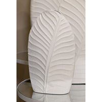 Vaso Decorativo MF847, Beige, Metallo, 18x9,5x29,5 cm, Seven Design