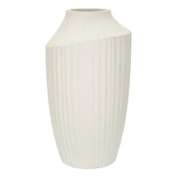 Vaso Decorativo MF816, Beige, Poliresina, 28,5x28,5x50,5 cm, Seven Design