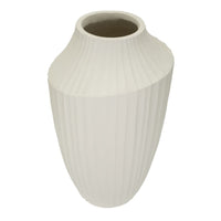 Vaso Decorativo MF816, Beige, Poliresina, 28,5x28,5x50,5 cm, Seven Design