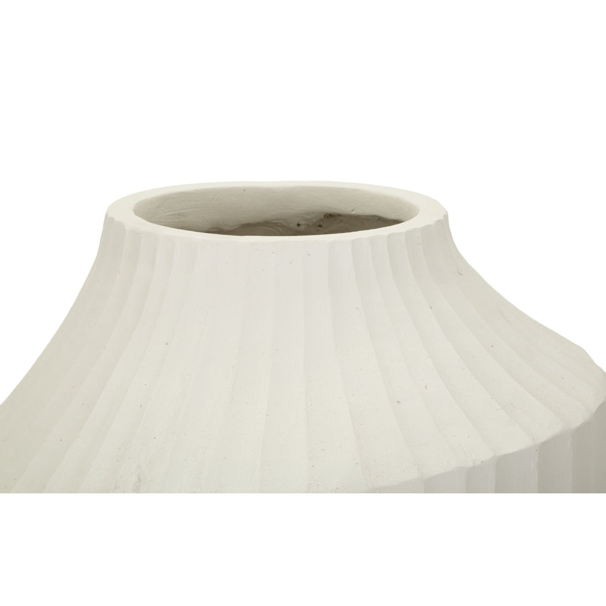 Vaso Decorativo MF816, Beige, Poliresina, 28,5x28,5x50,5 cm, Seven Design