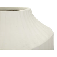 Vaso Decorativo MF816, Beige, Poliresina, 28,5x28,5x50,5 cm, Seven Design