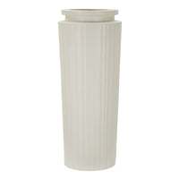 Vaso Decorativo MF808, Beige, Poliresina, 32x32x80 cm, Seven Design