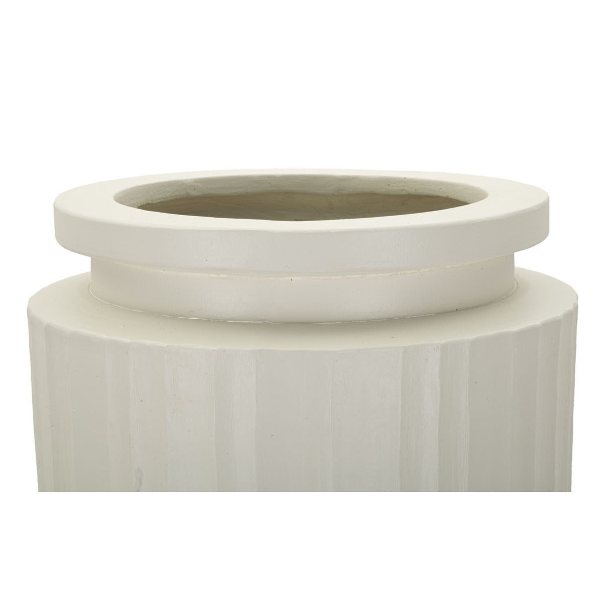 Vaso Decorativo MF808, Beige, Poliresina, 32x32x80 cm, Seven Design