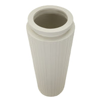 Vaso Decorativo MF808, Beige, Poliresina, 32x32x80 cm, Seven Design