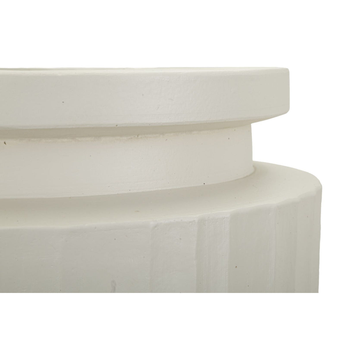 Vaso Decorativo MF808, Beige, Poliresina, 32x32x80 cm, Seven Design