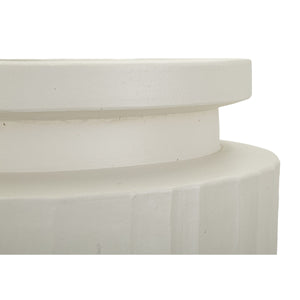 Vaso Decorativo MF808, Beige, Poliresina, 32x32x80 cm, Seven Design