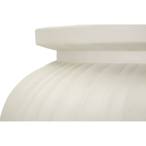 Vaso Decorativo MF810, Beige, Poliresina, 48x48x38 cm, Seven Design