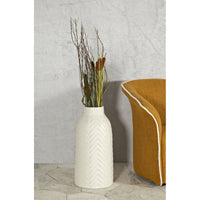 Vaso Decorativo MF813, Beige, Poliresina, 29x29x60 cm, Seven Design