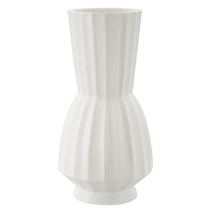 Vaso Decorativo MF828, Bianco, Poliresina, 25x25x50 cm, Seven Design