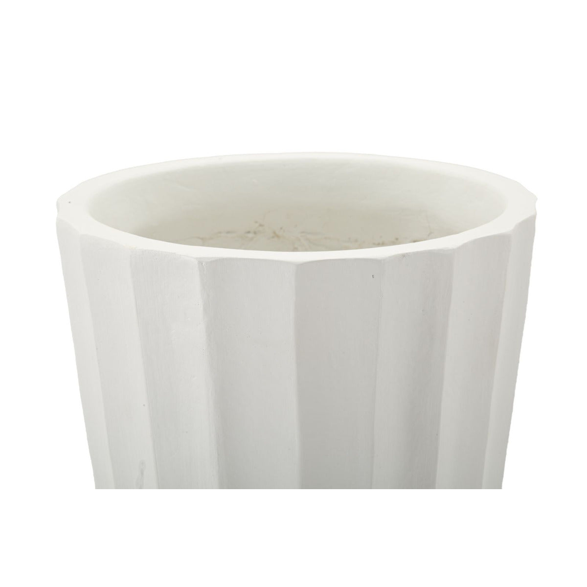Vaso Decorativo MF828, Bianco, Poliresina, 25x25x50 cm, Seven Design