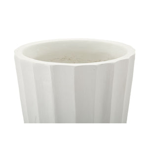 Vaso Decorativo MF828, Bianco, Poliresina, 25x25x50 cm, Seven Design