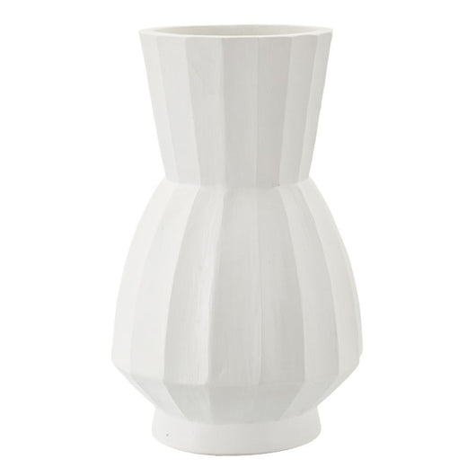 Vaso Decorativo MF827, Bianco, Poliresina, 24x24x41 cm, Seven Design