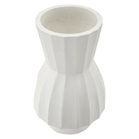 Vaso Decorativo MF827, Bianco, Poliresina, 24x24x41 cm, Seven Design