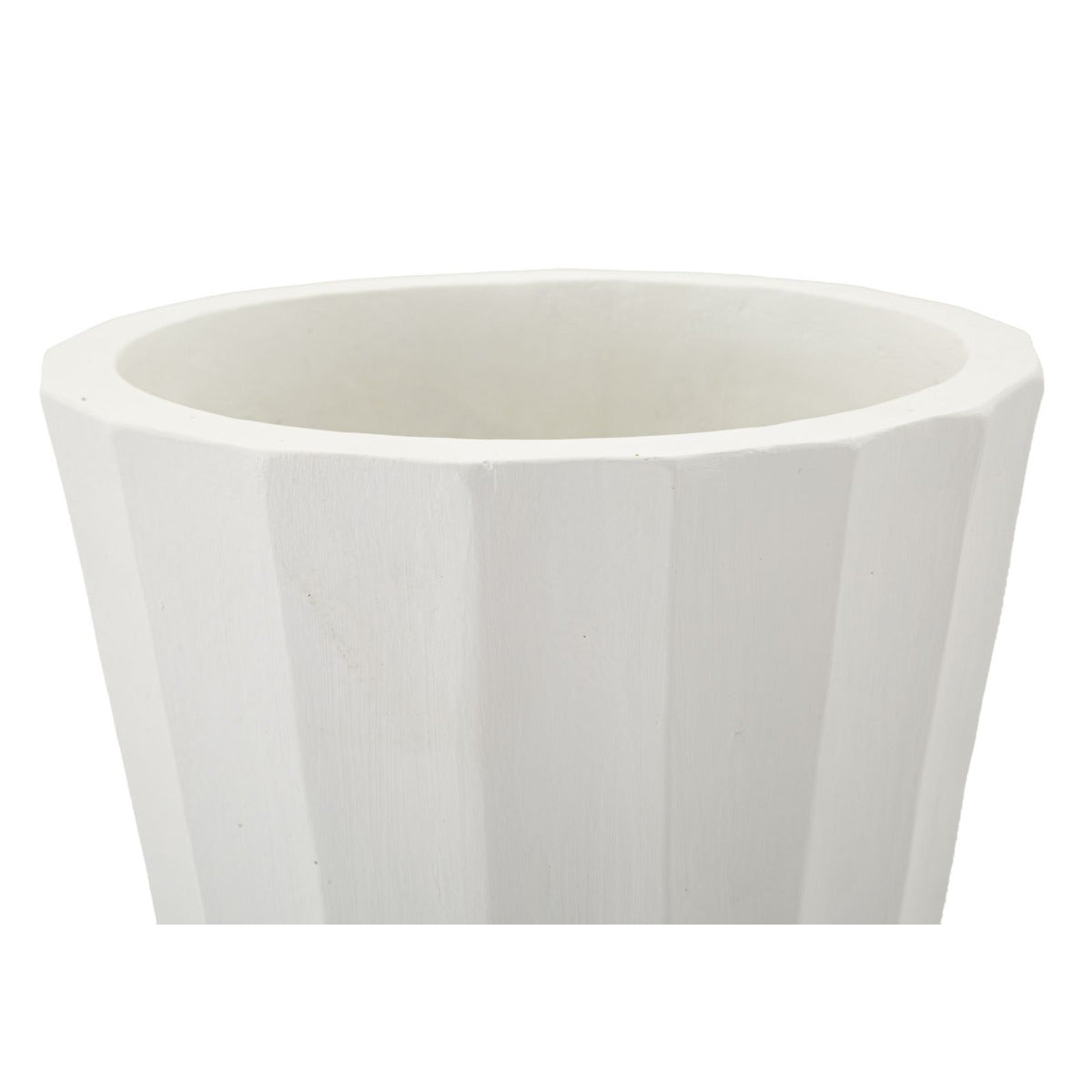 Vaso Decorativo MF827, Bianco, Poliresina, 24x24x41 cm, Seven Design