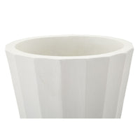Vaso Decorativo MF827, Bianco, Poliresina, 24x24x41 cm, Seven Design