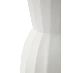 Vaso Decorativo MF827, Bianco, Poliresina, 24x24x41 cm, Seven Design