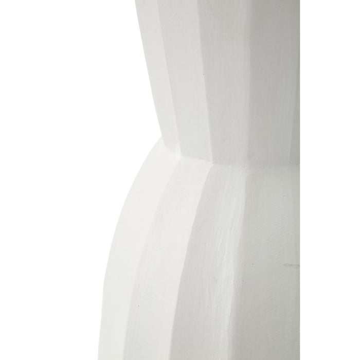 Vaso Decorativo MF827, Bianco, Poliresina, 24x24x41 cm, Seven Design