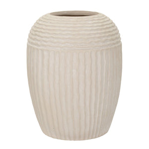 Vaso Decorativo MF818, Beige, Poliresina, 30x30x38,5 cm, Seven Design