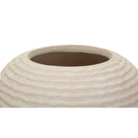 Vaso Decorativo MF818, Beige, Poliresina, 30x30x38,5 cm, Seven Design
