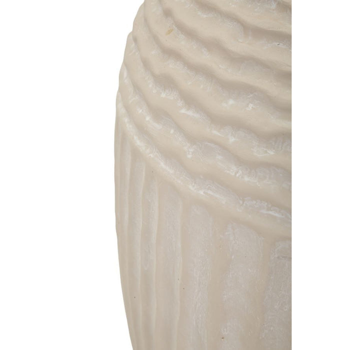 Vaso Decorativo MF818, Beige, Poliresina, 30x30x38,5 cm, Seven Design