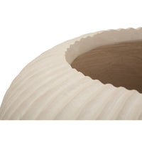 Vaso Decorativo MF829, Beige, Poliresina, 35x35x18 cm, Seven Design