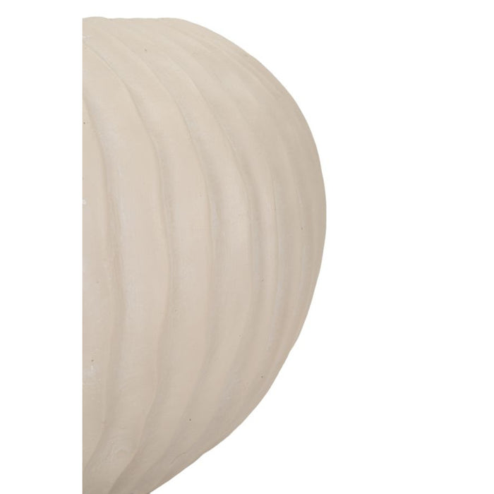 Vaso Decorativo MF829, Beige, Poliresina, 35x35x18 cm, Seven Design