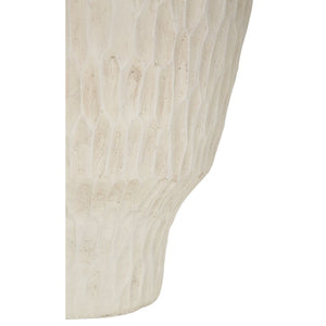 Vaso Decorativo MF819, Beige, Poliresina, 29,5x29,5x57 cm, Seven Design