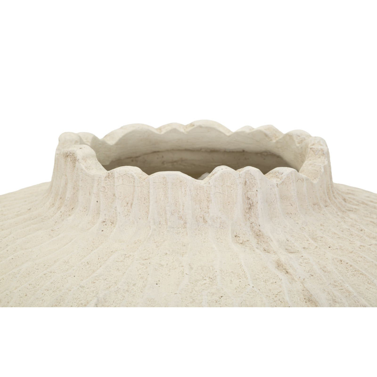 Vaso Decorativo MF823, Beige, Poliresina, 32x32x40 cm, Seven Design