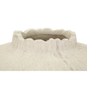 Vaso Decorativo MF823, Beige, Poliresina, 32x32x40 cm, Seven Design