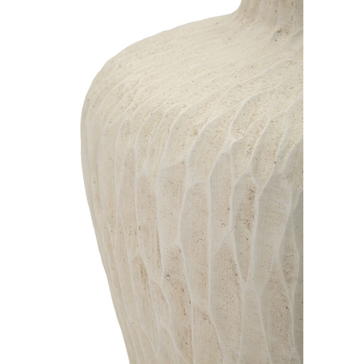 Vaso Decorativo MF823, Beige, Poliresina, 32x32x40 cm, Seven Design