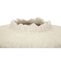 Vaso Decorativo MF824, Beige, Poliresina, 35x35x32,5 cm, Seven Design