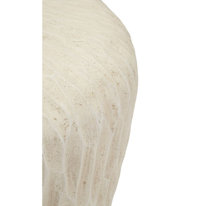 Vaso Decorativo MF824, Beige, Poliresina, 35x35x32,5 cm, Seven Design