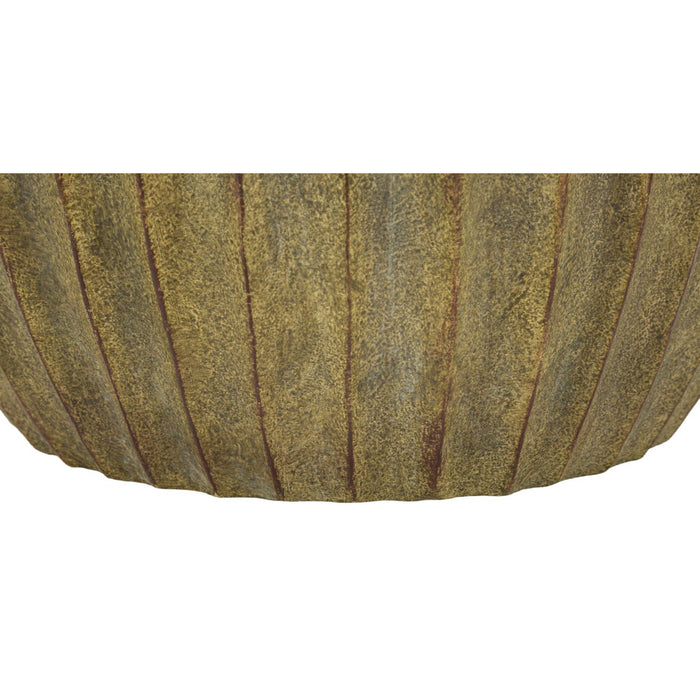 Vaso Decorativo MF815, Verde, Poliresina, 32x32x32,5 cm, Seven Design