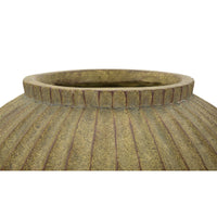 Vaso Decorativo MF821, Verde, Poliresina, 40x40x26,5 cm, Seven Design