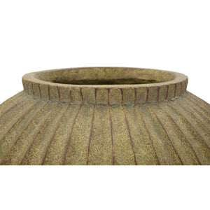 Vaso Decorativo MF821, Verde, Poliresina, 40x40x26,5 cm, Seven Design