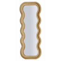 Specchio con Cornice Onda 1, Oro, MDF, 60x6x160 cm, Seven Design