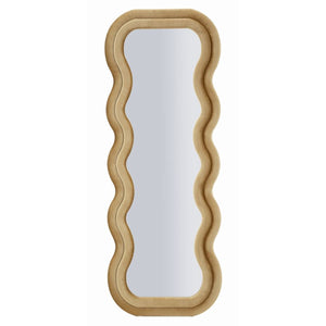 Specchio con Cornice Onda 1, Oro, MDF, 60x6x160 cm, Seven Design