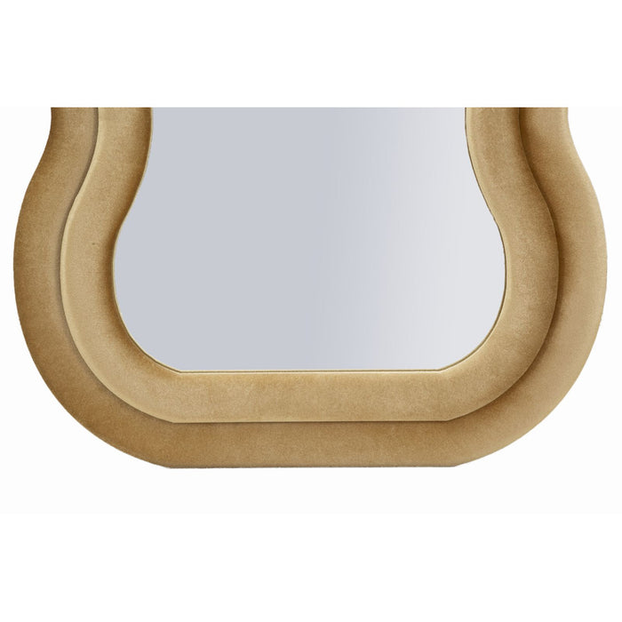 Specchio con Cornice Onda 1, Oro, MDF, 60x6x160 cm, Seven Design