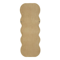 Specchio con Cornice Onda 1, Oro, MDF, 60x6x160 cm, Seven Design