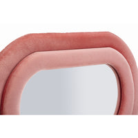 Specchio con Cornice Onda 2, Rosa, MDF, 60x6x160 cm, Seven Design